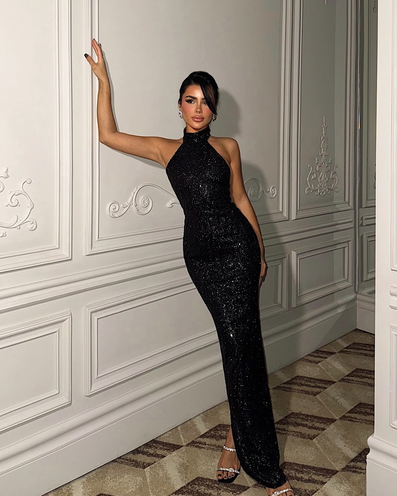 Maxi haljina Shion - crna - Slika 2