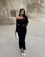 Midi haljina Teodora - crna - Slika 2