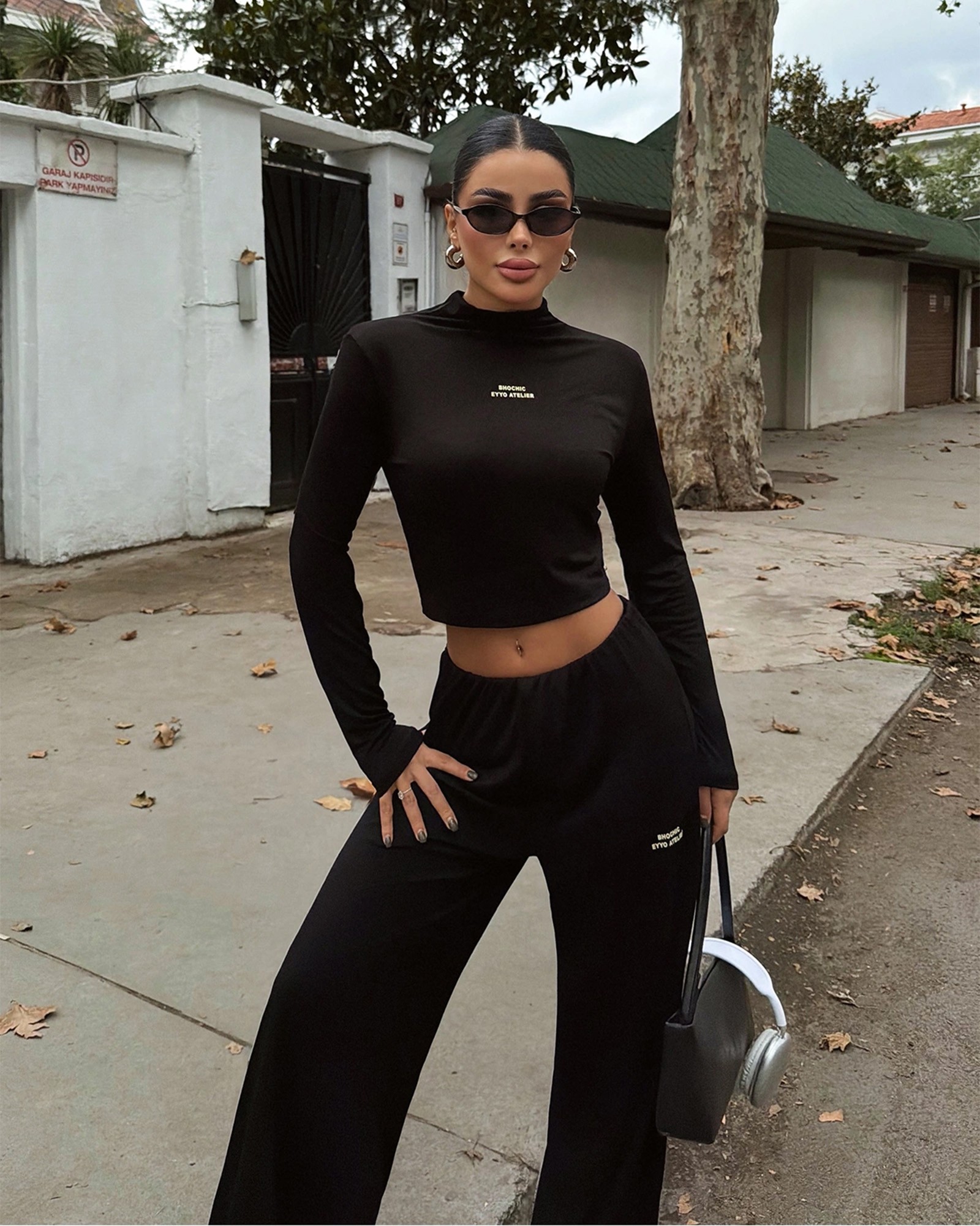 Dvodjelni set Revees - crni - Slika 3