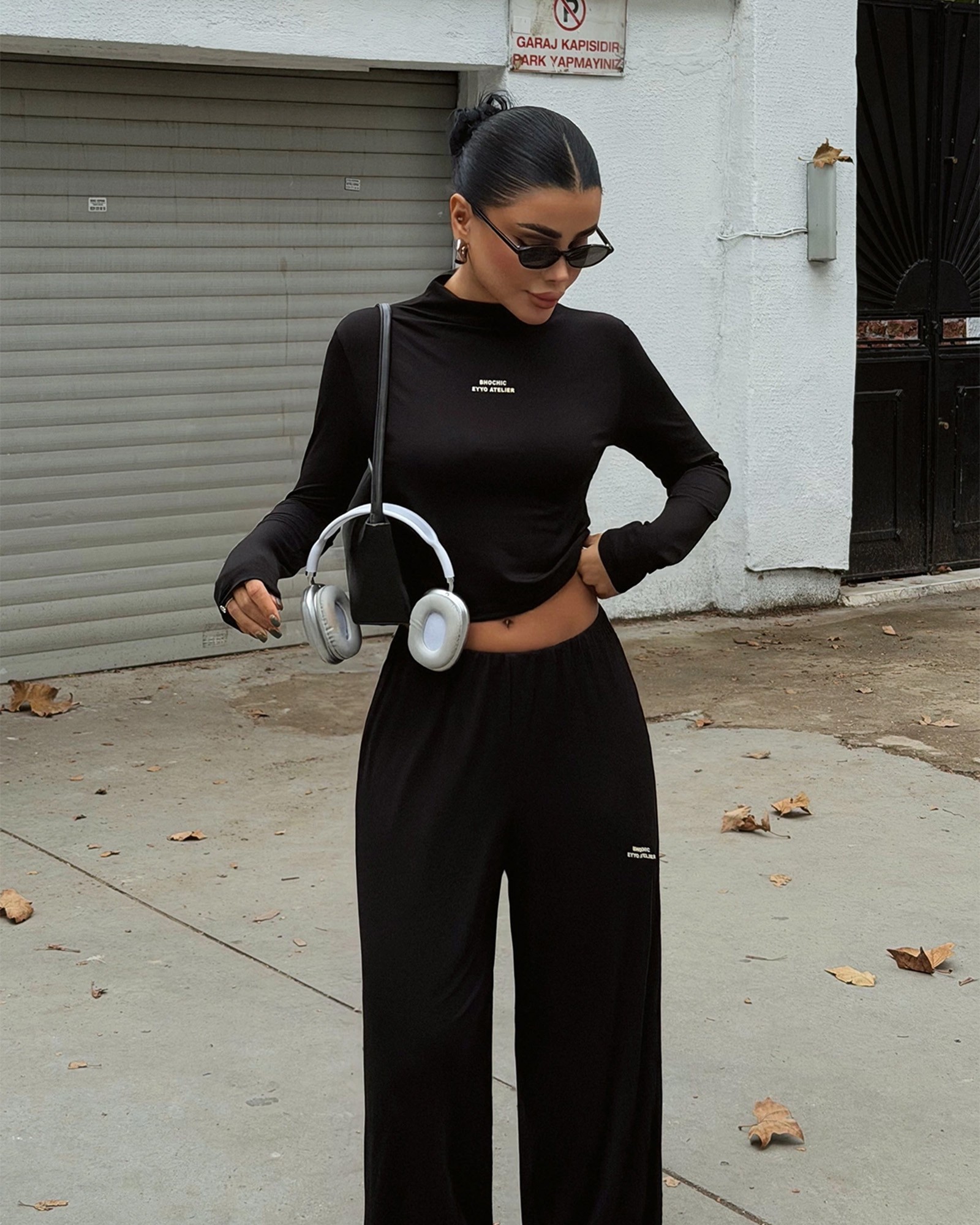 Dvodjelni set Revees - crni - Slika 4