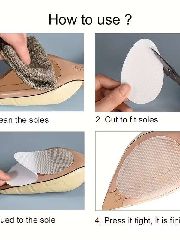 Gumene samoljepljive naljepnice protiv klizanja - providni 9 Lunatik