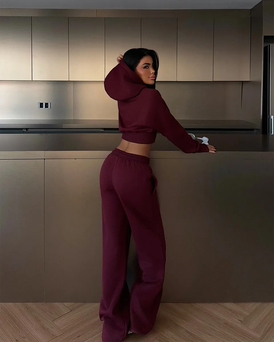 Dvodjelna termo trenerka Vinnie - bordo - Slika 4