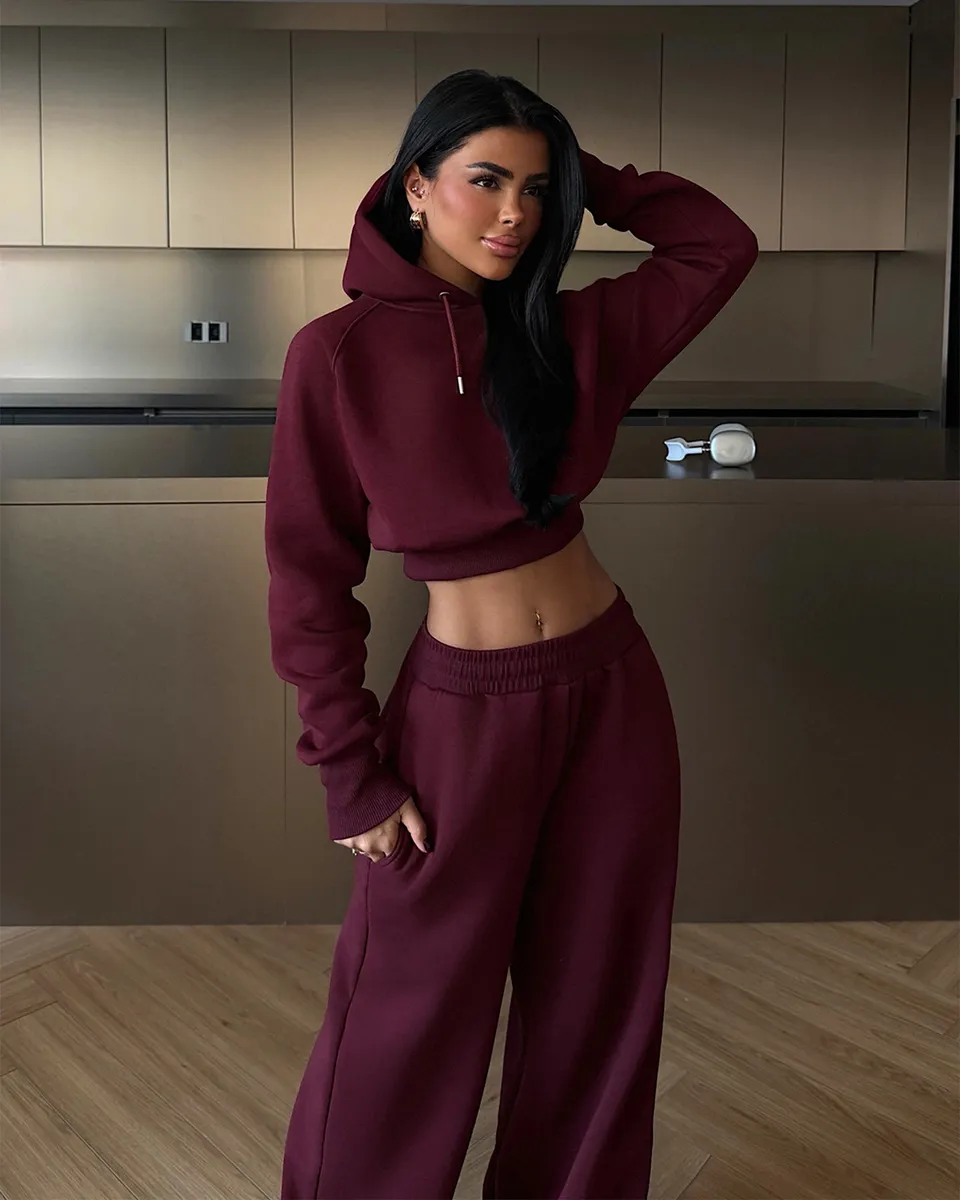 Dvodjelna termo trenerka Vinnie - bordo - Slika 2