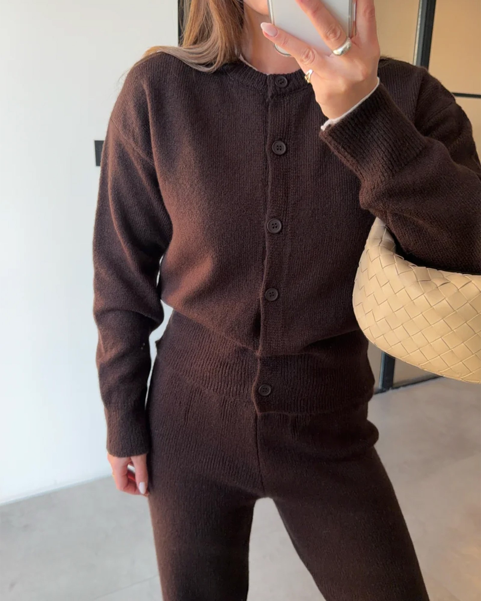 Dvodjelni set Bridget - smeđi - Slika 5