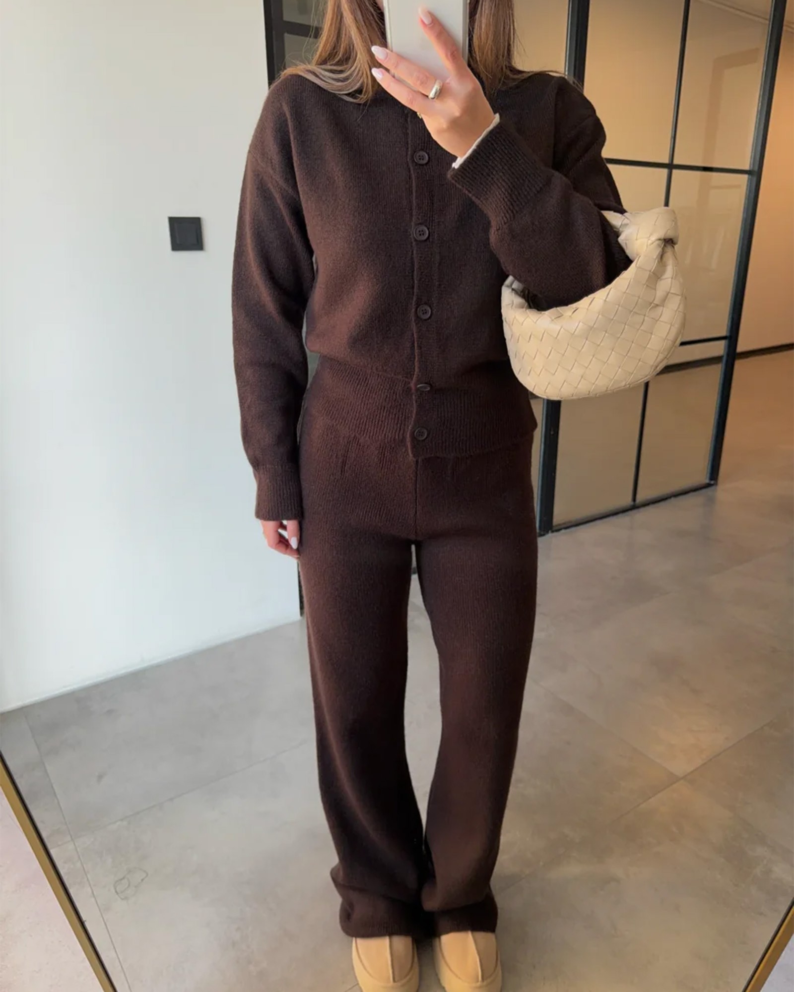 Dvodjelni set Bridget - smeđi - Slika 2