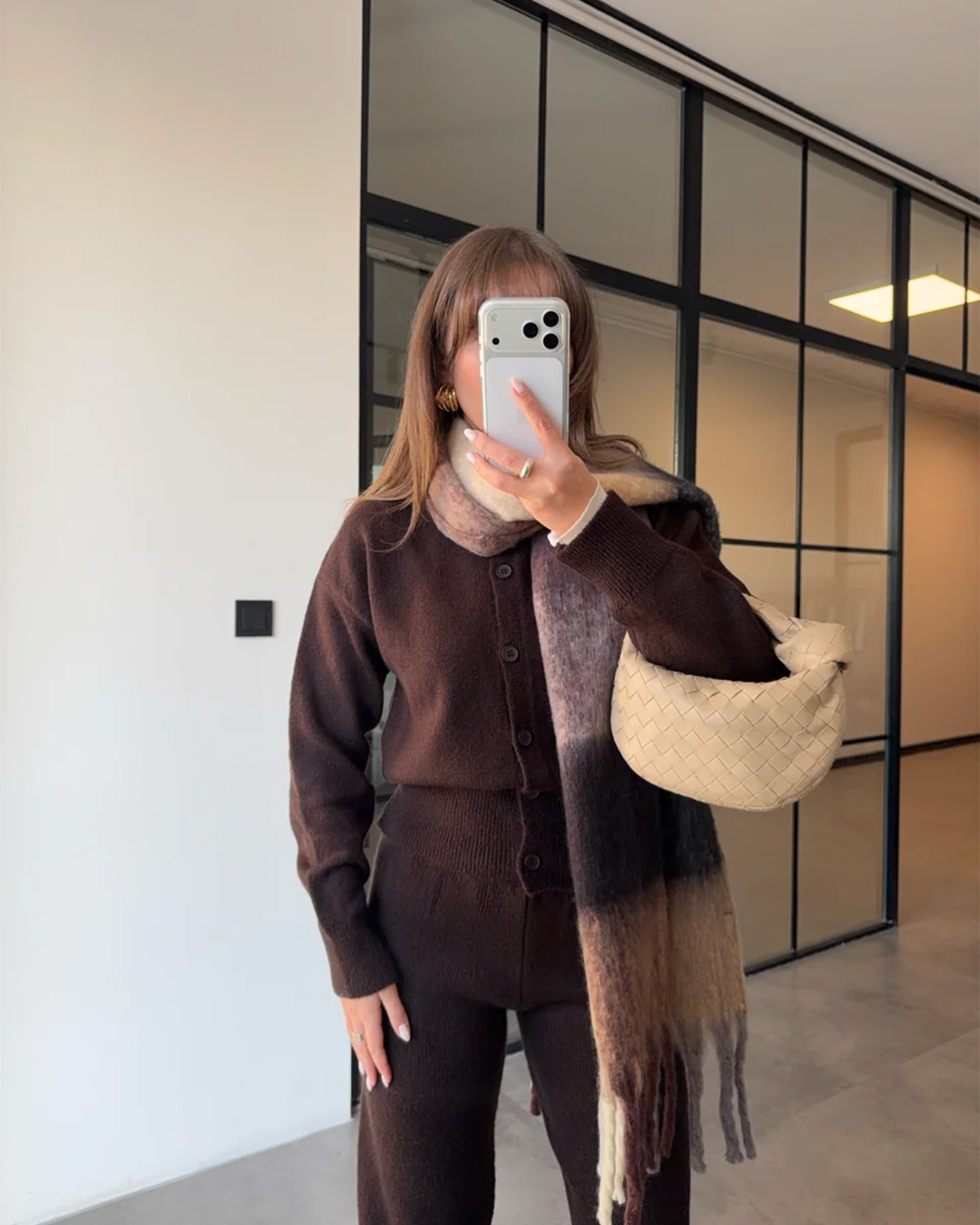 Dvodjelni set Bridget - smeđi - Slika 3