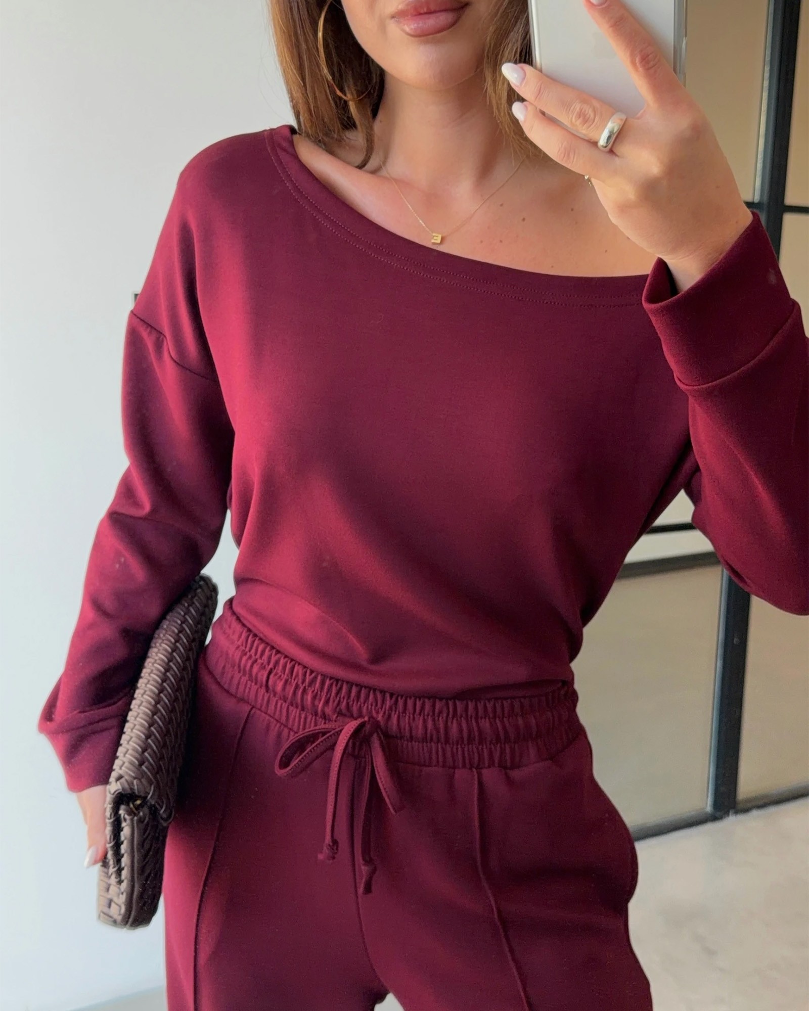 Dvodjelni set Armelle - bordo - Slika 4