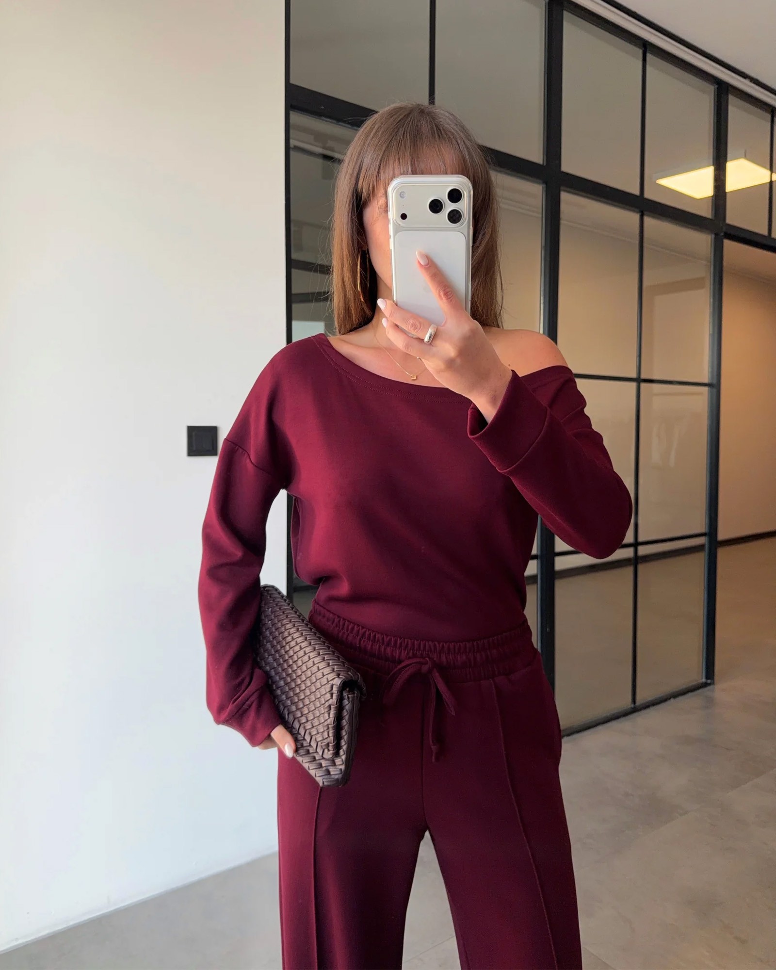 Dvodjelni set Armelle - bordo - Slika 2