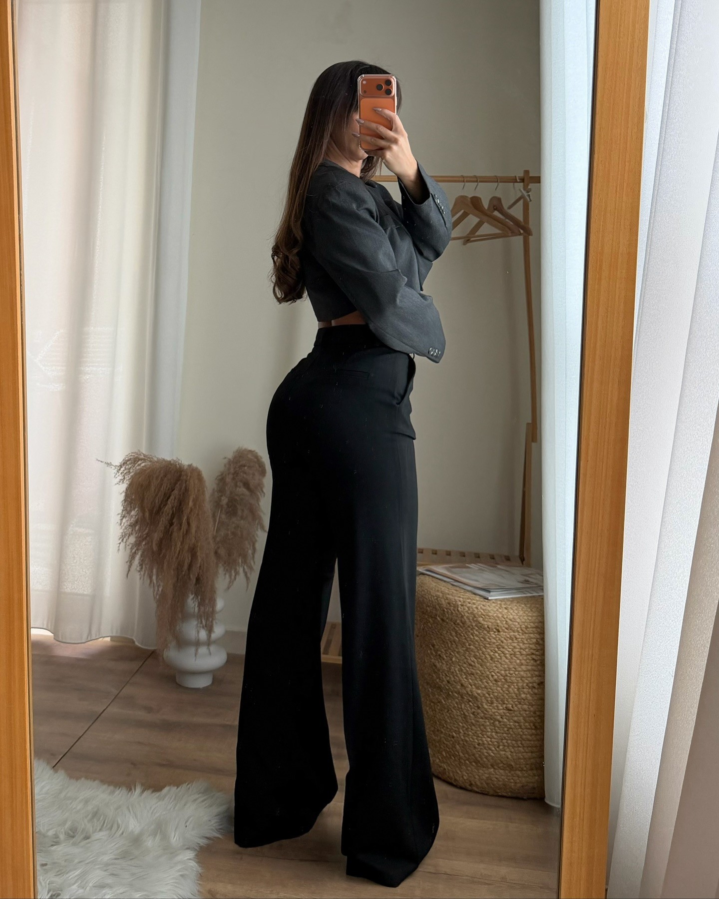 Palazzo hlače Rosanna - crne - Slika 3