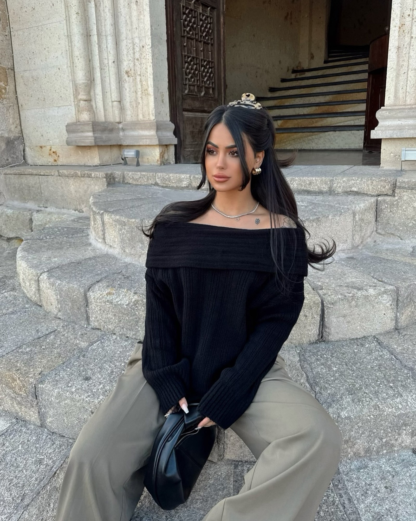 Džemper Talin - crni - Slika 3