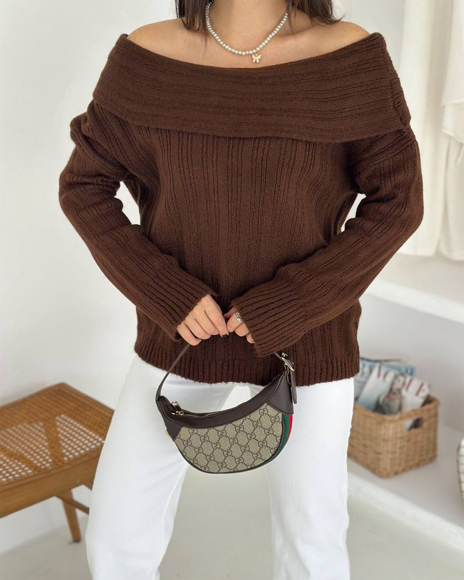 Džemper Talin - smeđi - Slika 2