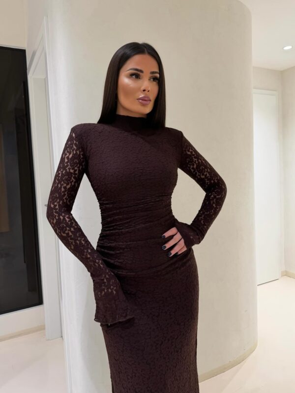 Maxi haljina Kamiyah - smeđa