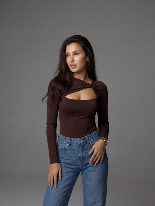 Majica Lovent - smeđa