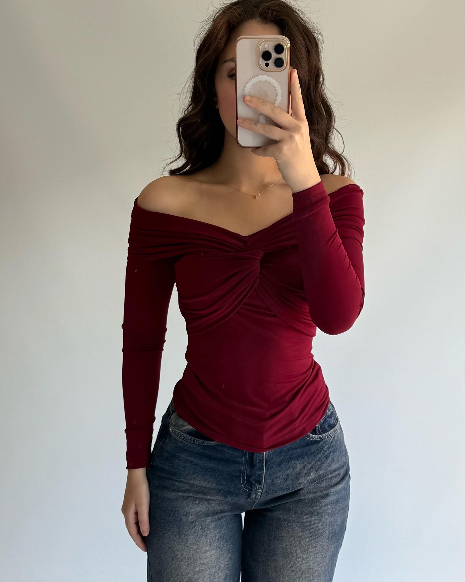 Majica Arisu - bordo