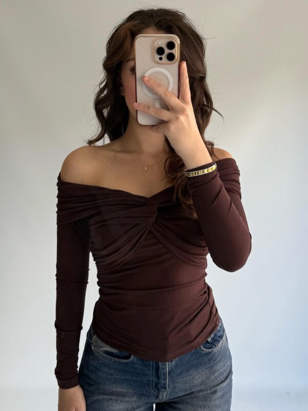 Majica Arisu - smeđa