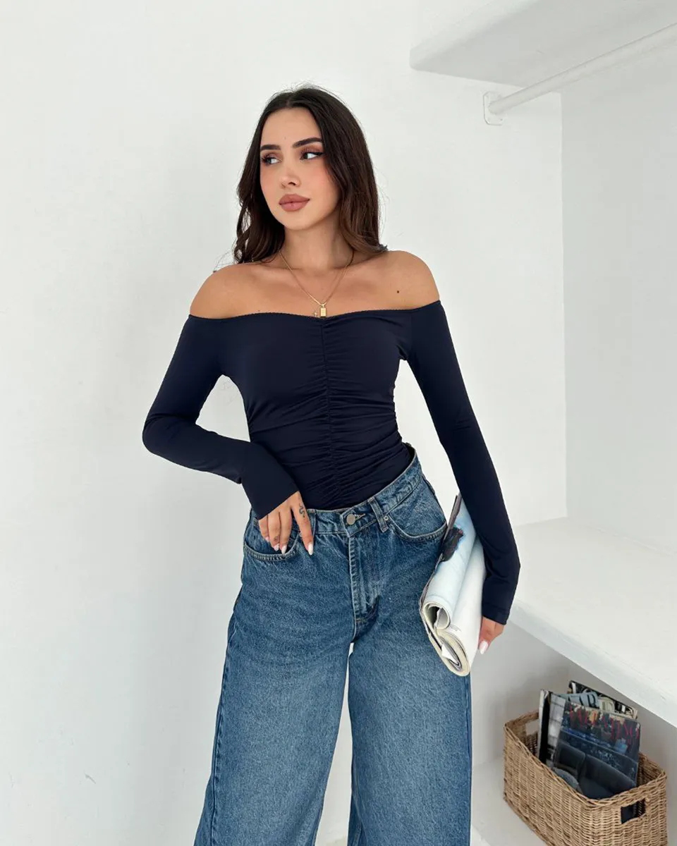 Majica Berila - tamnoplava 2 Majica Berila - tamnoplava - Slika 2