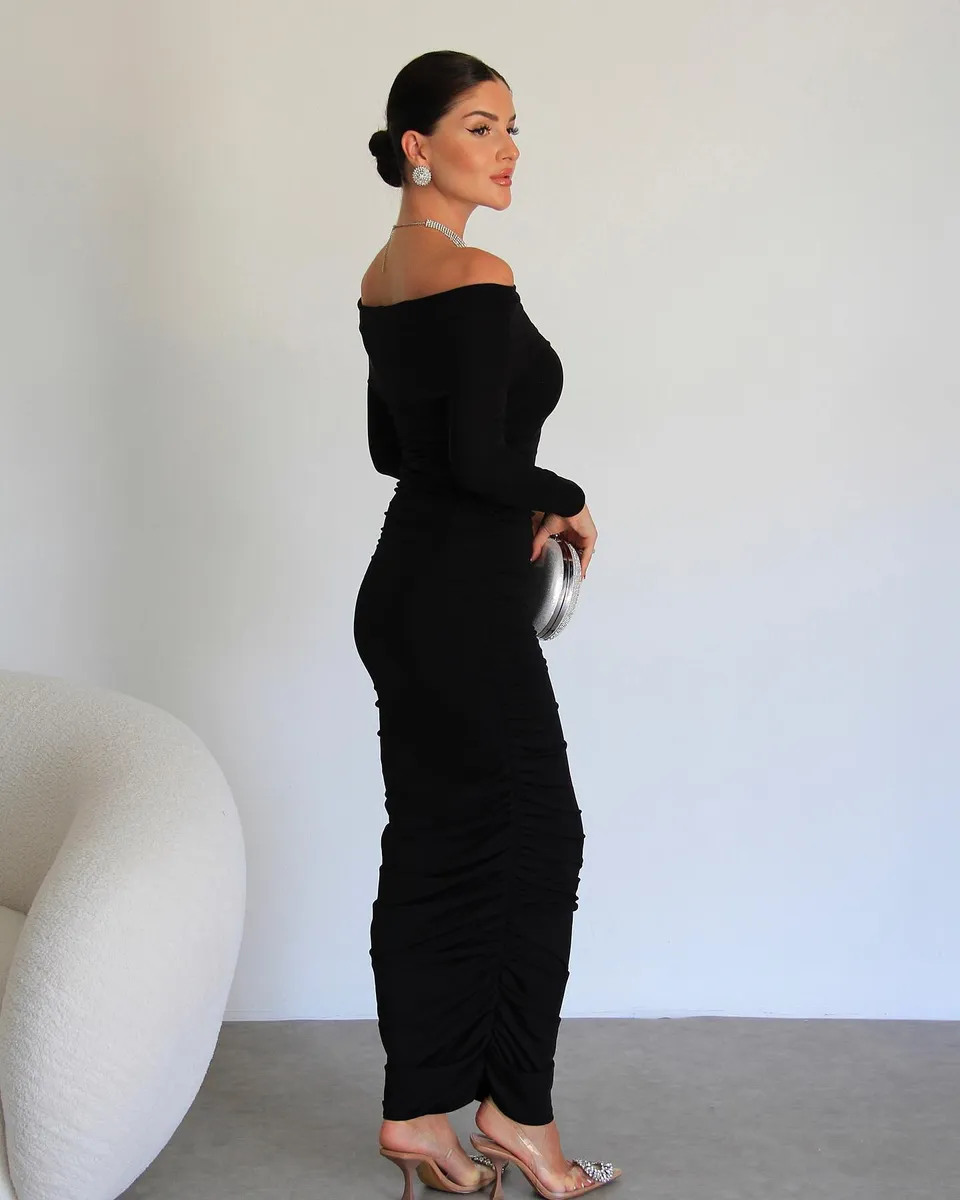 Midi haljina Rosalie - crna - Slika 2