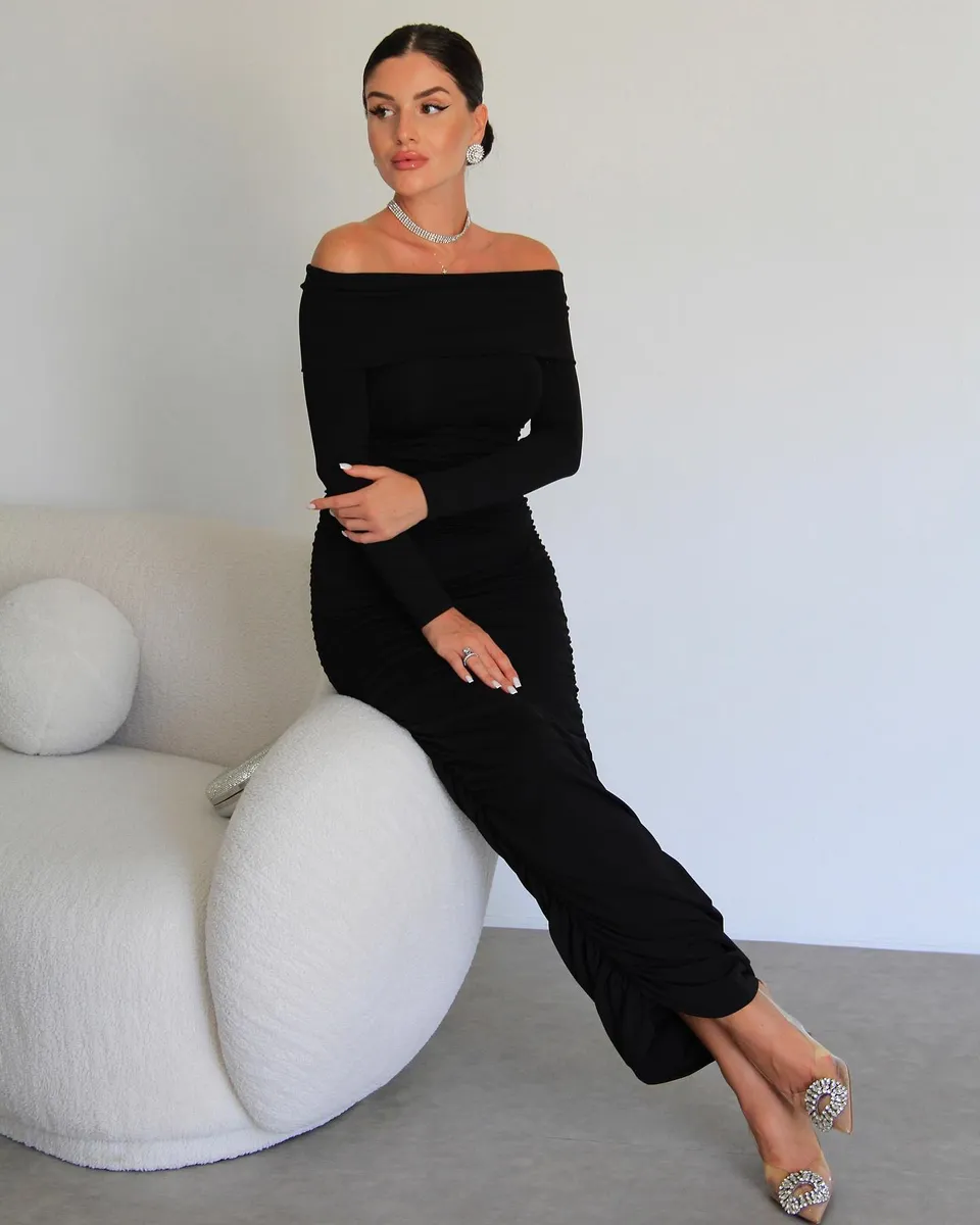 Midi haljina Rosalie - crna - Slika 3