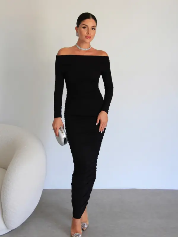 Midi haljina Rosalie - crna