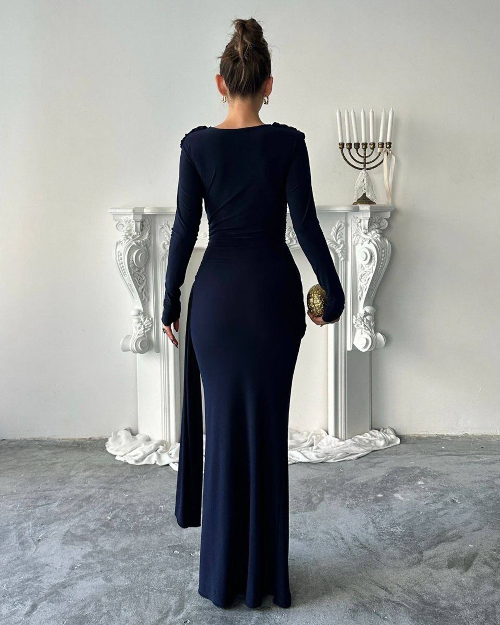 Maxi haljina Nova - tamnoplava - Slika 4