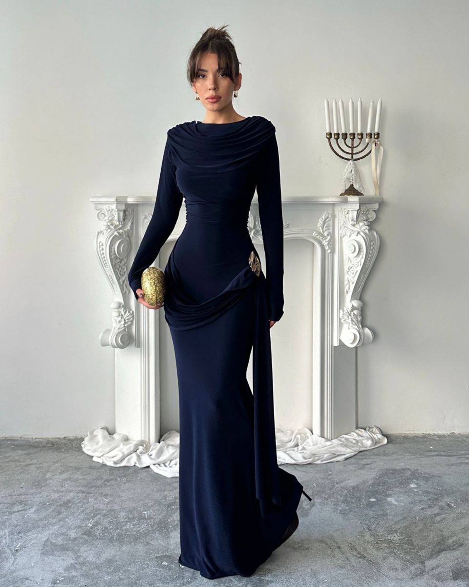 Maxi haljina Nova - tamnoplava