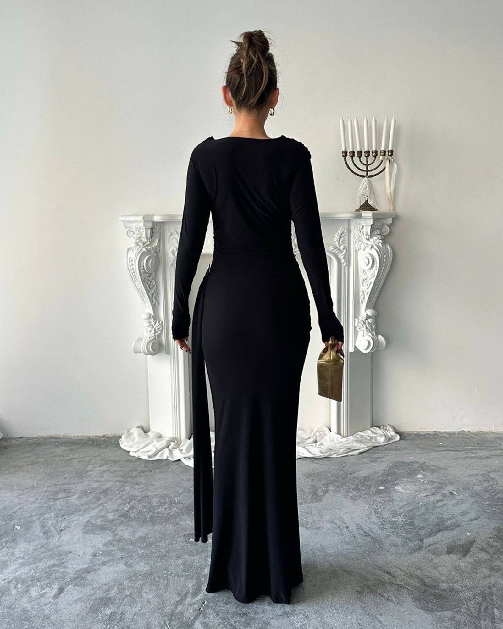 Maxi haljina Nova - crna - Slika 4