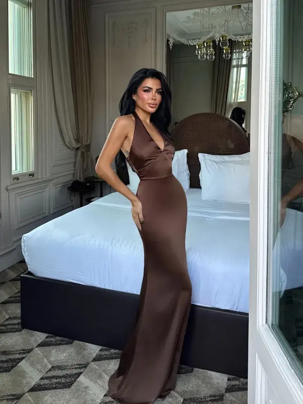 Maxi haljina Sartoria  - smeđa