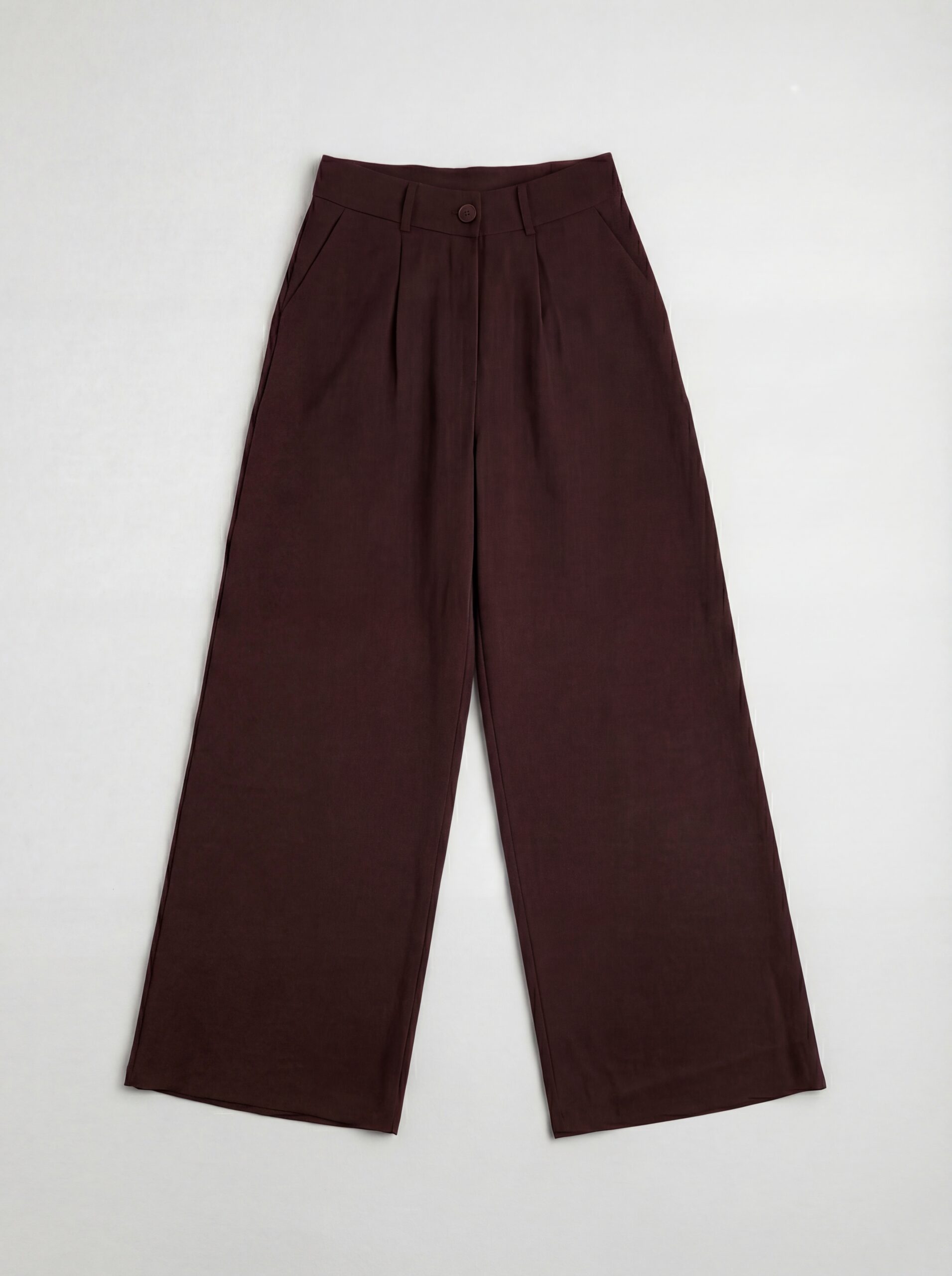 Palazzo hlače Aviora - smeđe 2 Palazzo hlače Aviora - smeđe - Slika 2