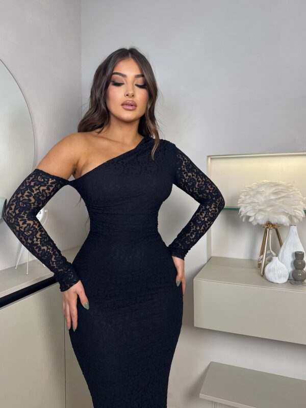 Midi haljina Tayra - crna