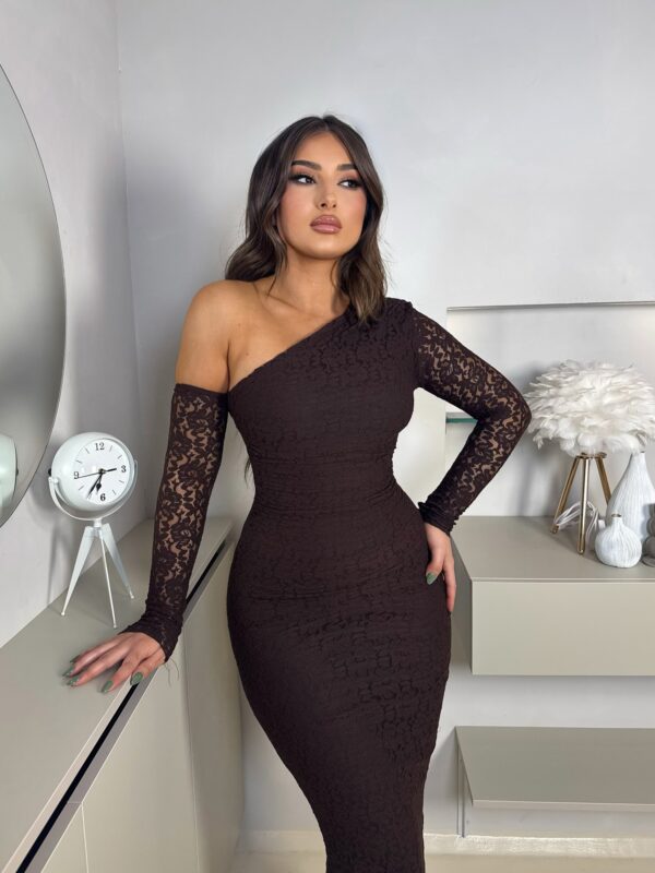 Midi haljina Tayra - smeđa