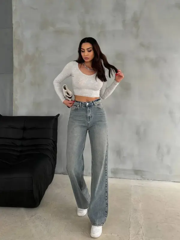 Farmerice široka nogavica Russel