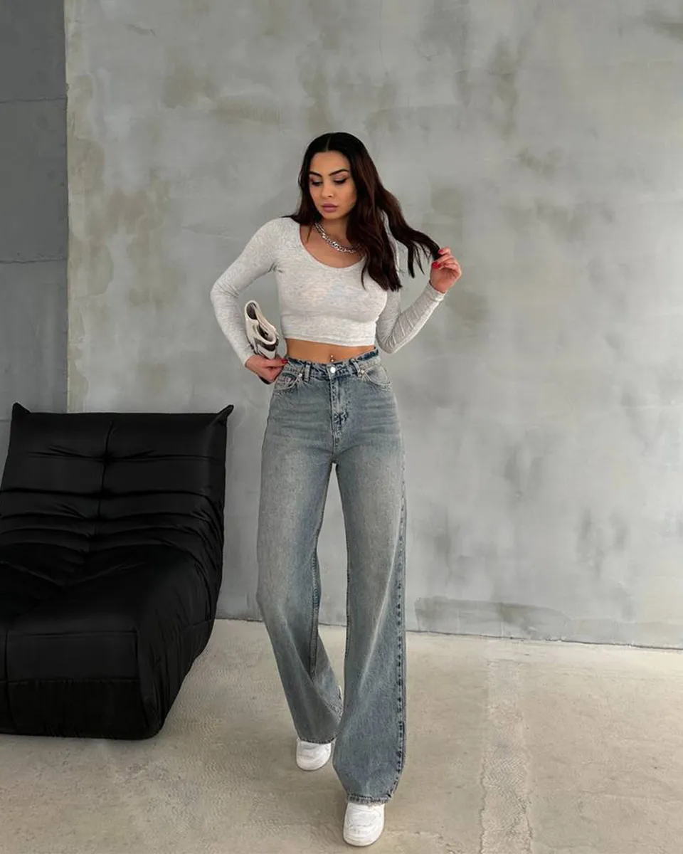 Farmerice široka nogavica Russel