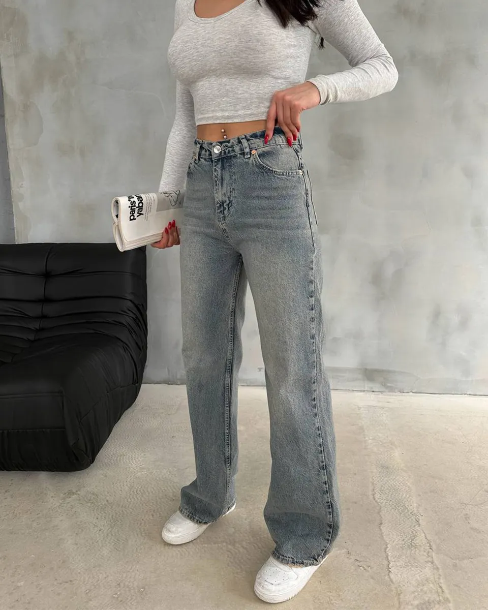 Farmerice široka nogavica Russel - Slika 4