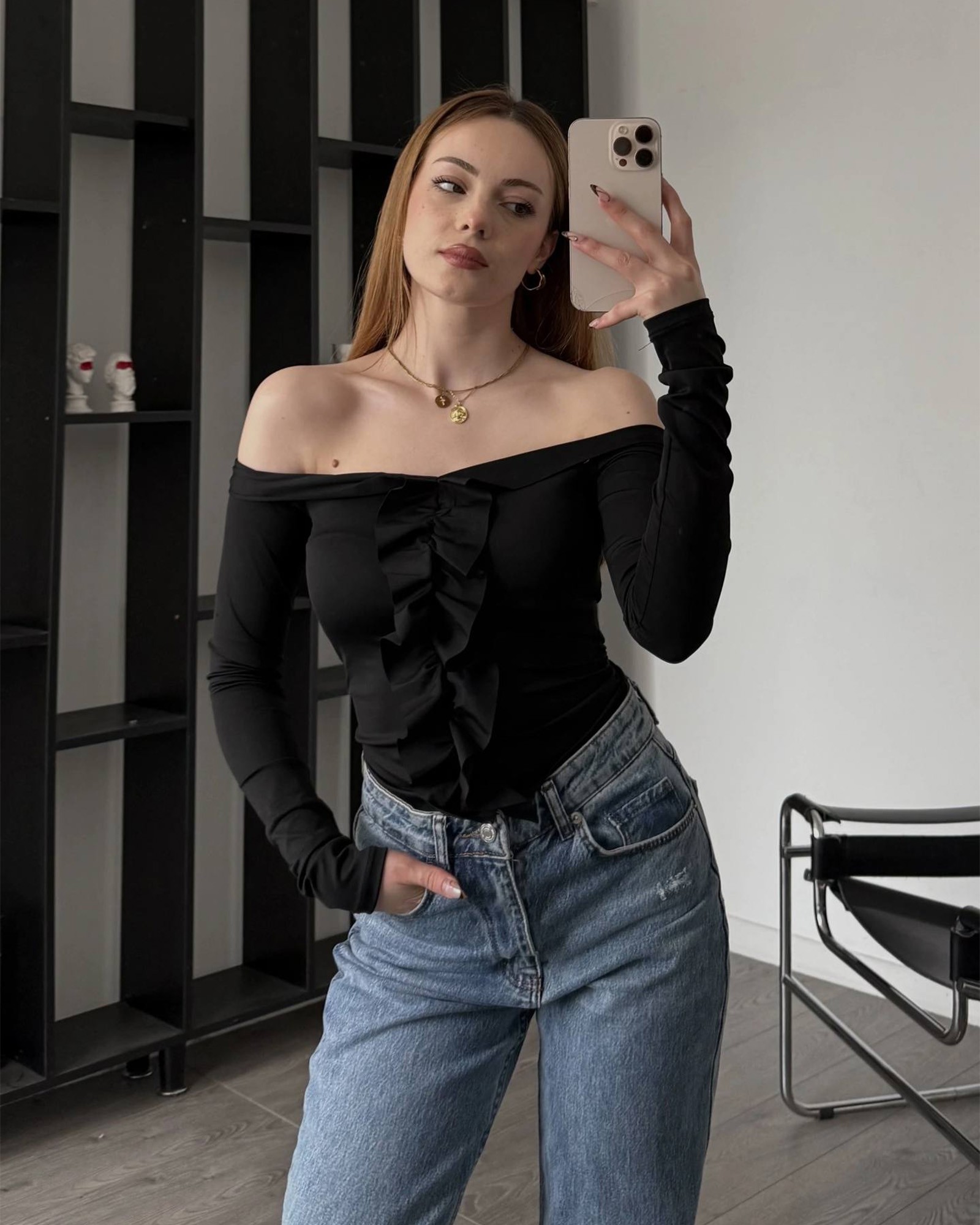 Majica Rian - crna - Slika 2