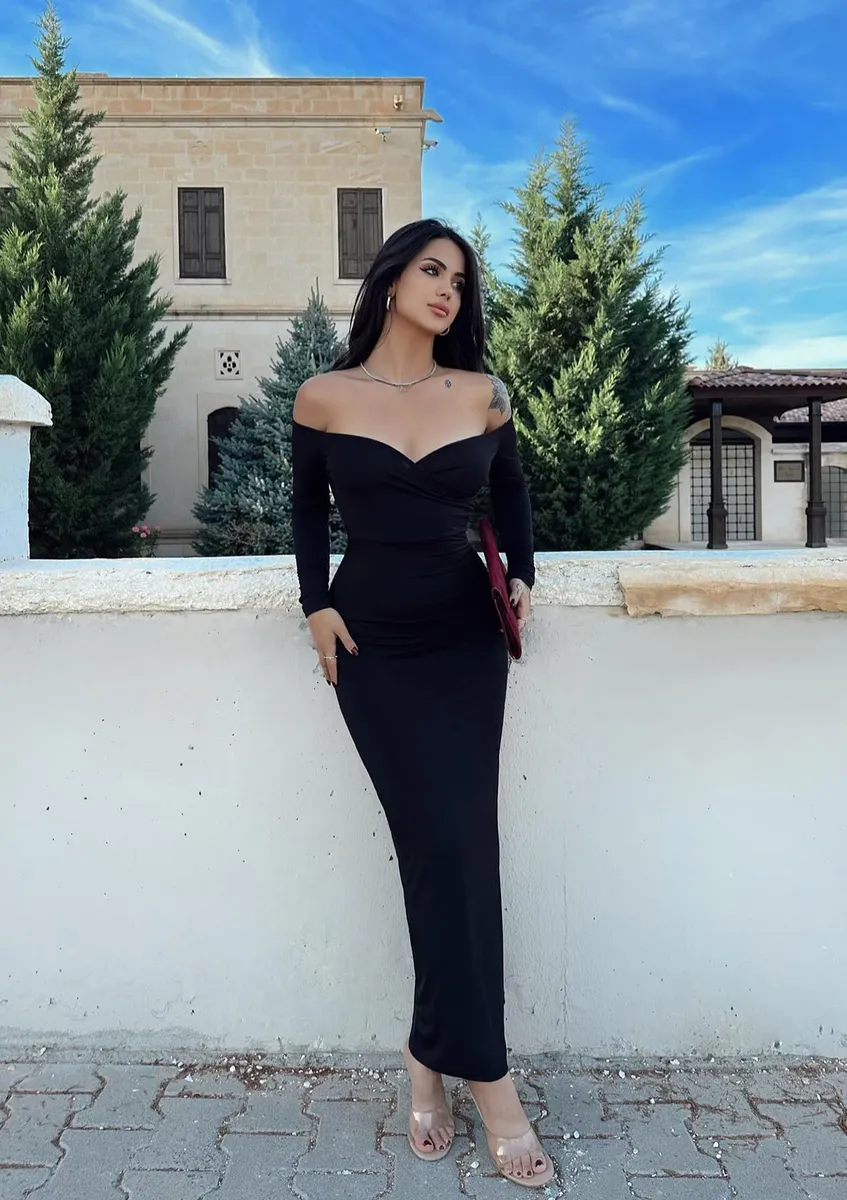 Midi haljina Zalara - crna - Slika 2