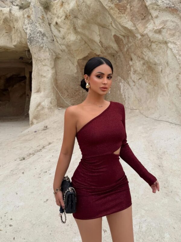 Mini haljina Larina - bordo