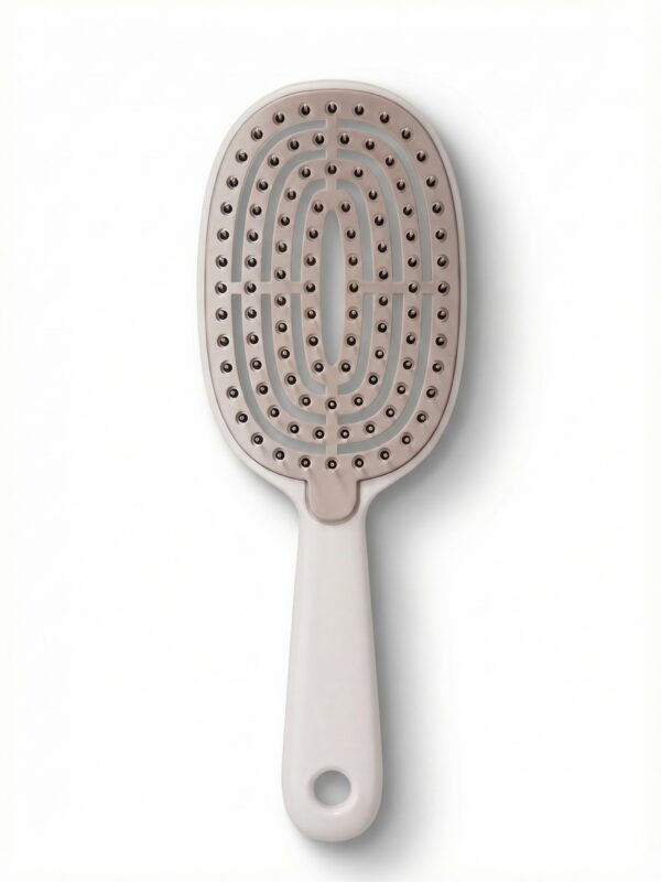 Četka za kosu s mehanizmom za samoočišćenje - bež