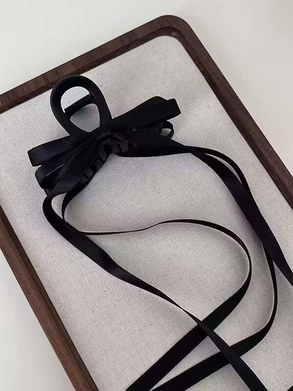 Šnala za kosu s trakama - crna 6 Lunatik