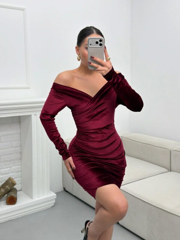 Mini haljina Meadora - bordo