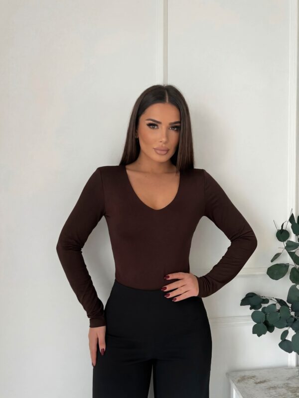 Majica Tatum - tamnosmeđa