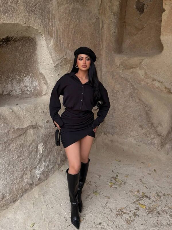 Mini haljina Feranza - crna 5 Lunatik