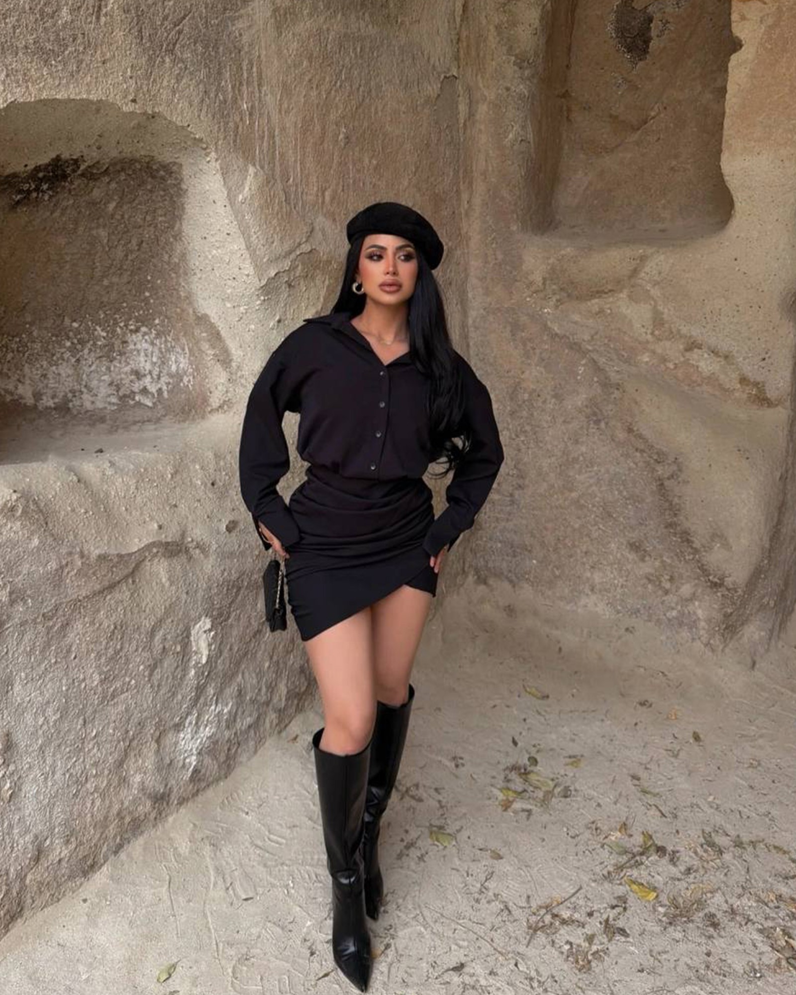 Mini haljina Feranza - crna 3 Mini haljina Feranza - crna - Slika 3