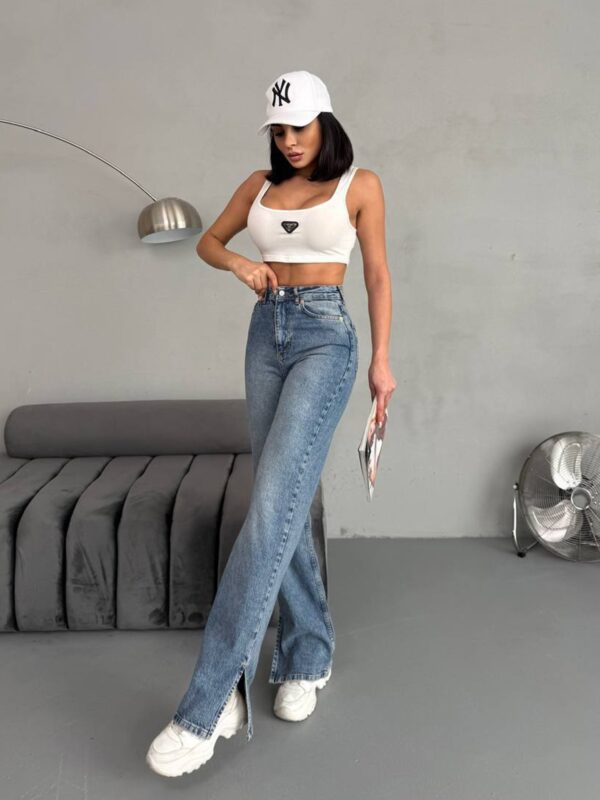 Farmerice široka nogavica Duarte - svijetli teksas