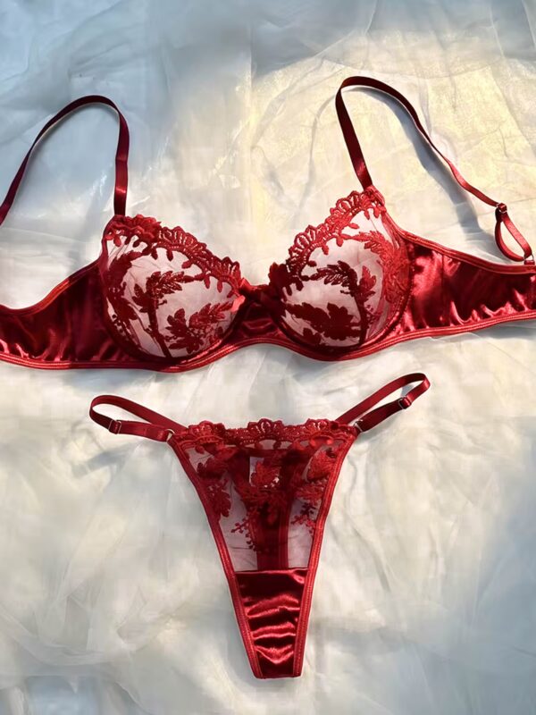 Dvodjelni lingerie set Mea - bordo 7 Lunatik