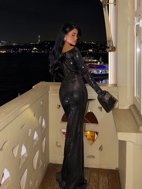 Maxi haljina Tanith - crna 7 Lunatik