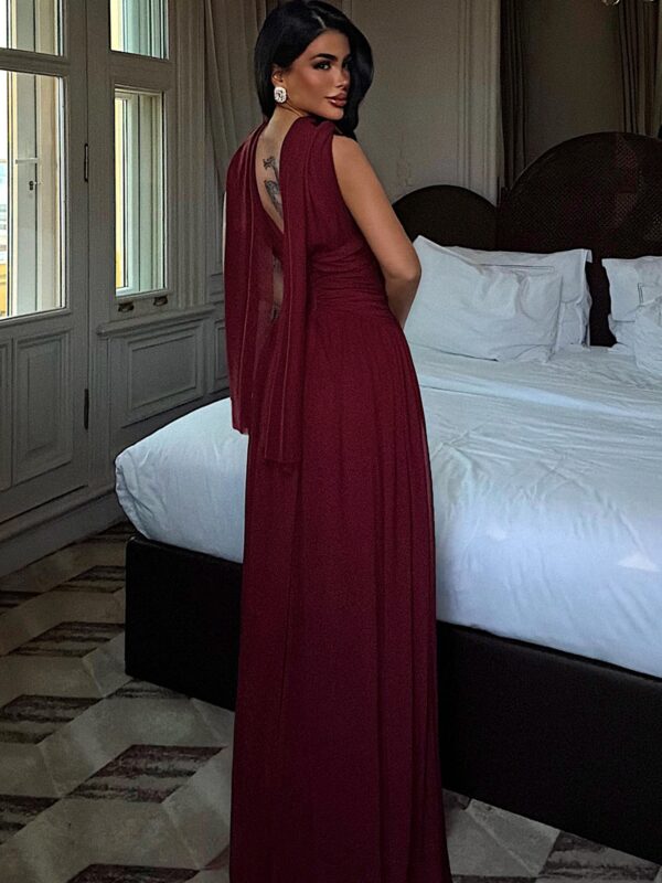 Maxi haljina Lucyna - bordo 7 Lunatik