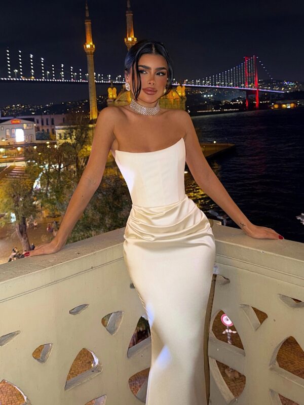 Maxi haljina Genevieve - cream 6 Lunatik