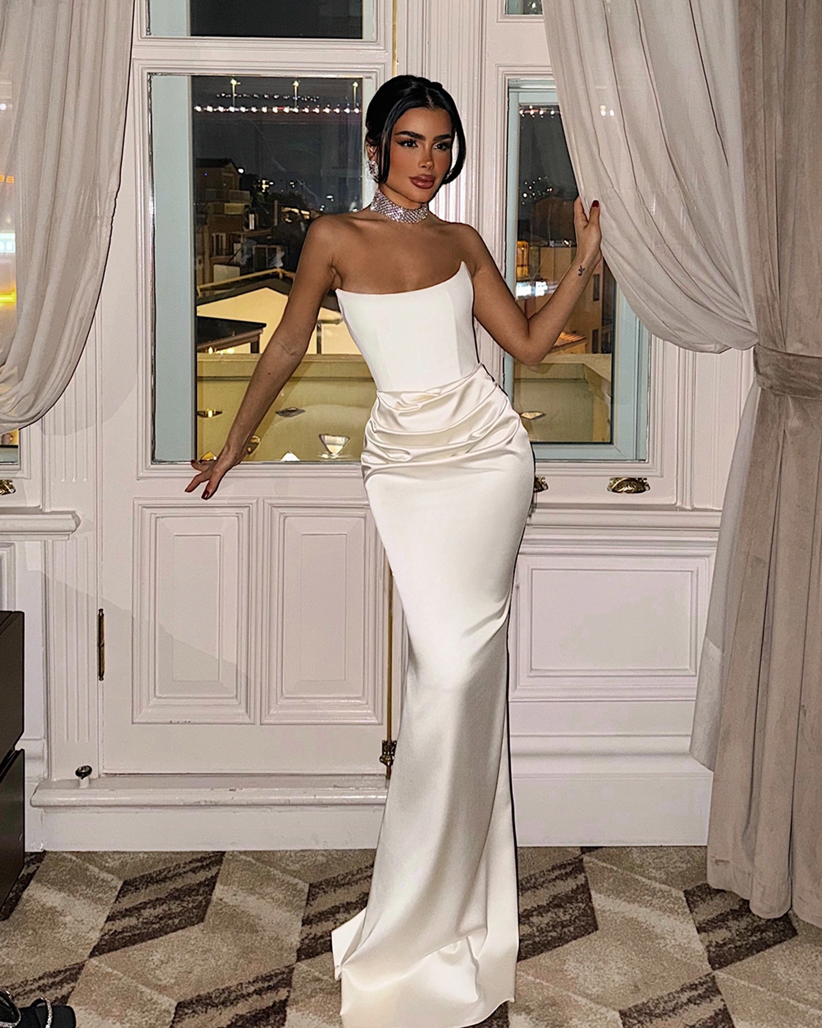 Maxi haljina Genevieve - cream 2 Maxi haljina Genevieve - cream - Slika 2