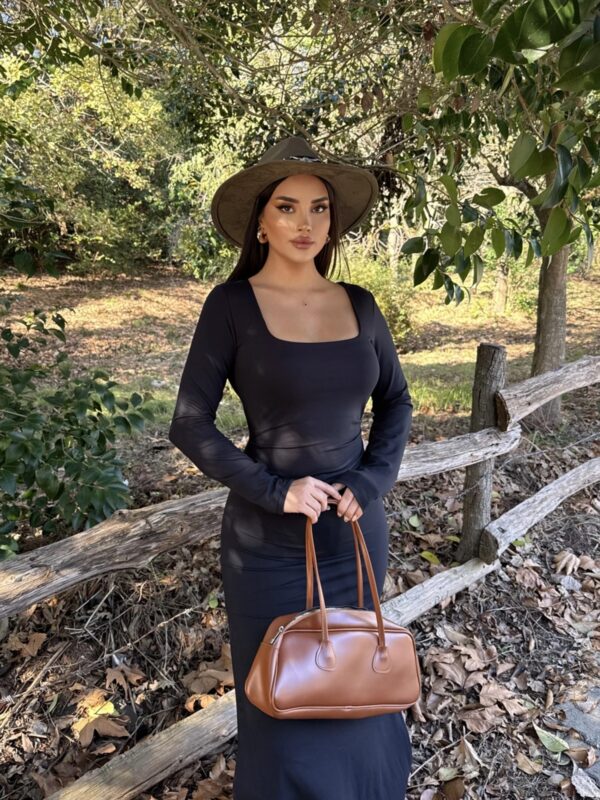 Midi haljina Zelinda - crna 9 Lunatik