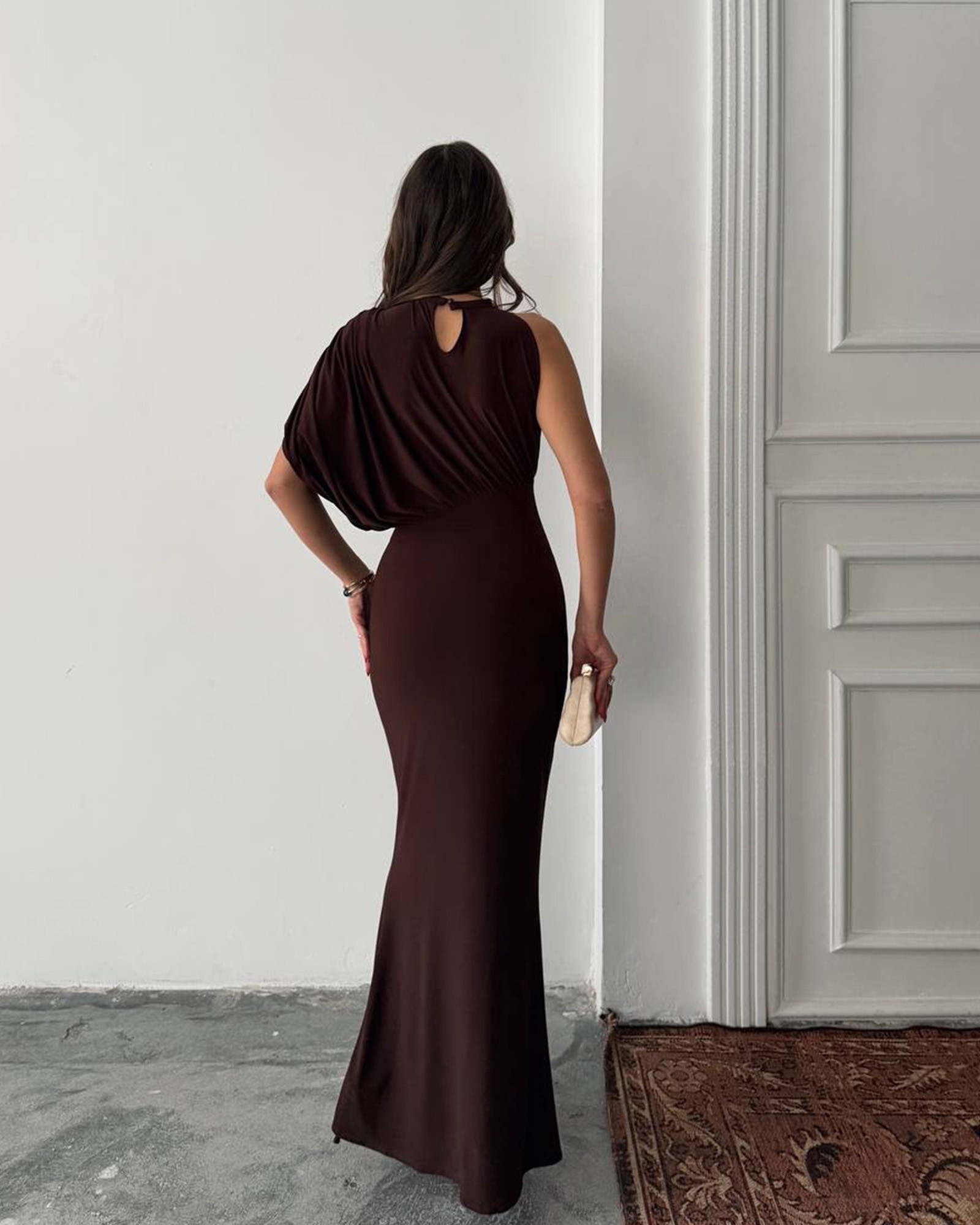 Maxi haljina Charlotte - smeđa 2 Maxi haljina Charlotte - smeđa - Slika 2